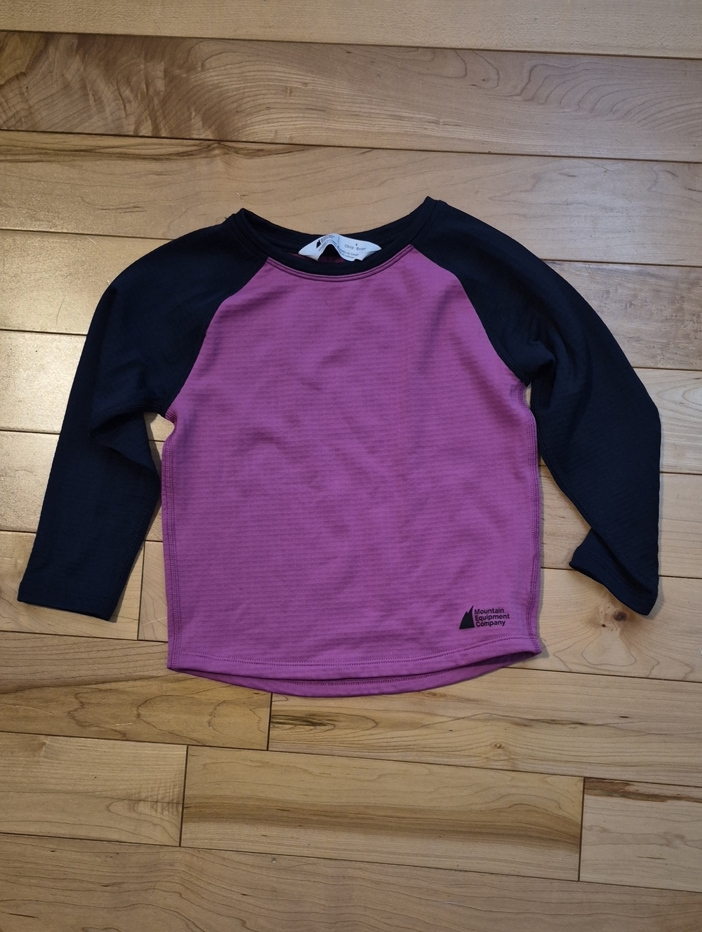 Girls Size 4 MEC Top - Pink/purple & Navy Blue
